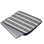 Klaviermuster Laptopschutzhülle (Vorne Knopf)