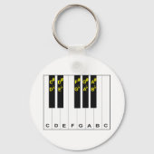Klaviernotizen Schlüsselanhänger (Vorderseite)