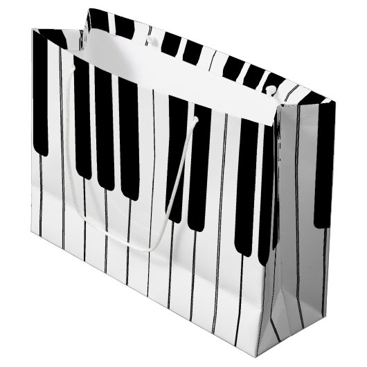 Klavierorgel Große Geschenktasche Geschenktüte (Vorderseite Schrägansicht)