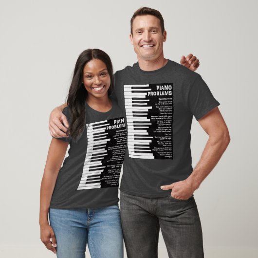 Klavierprobleme Funny Keyboard Redewendungen T-Shirt (Unisex)