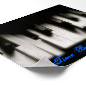 Klavierschlüssel, eine Zeit davor Poster (Ecke)