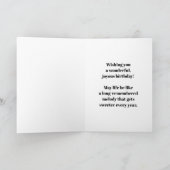 Klavierschlüssel Geburtstagskarte Karte (Innenseite)