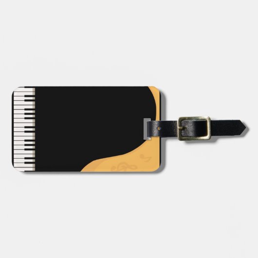 Klavierschlüssel Gepäckanhänger (Vorderseite horizontal)