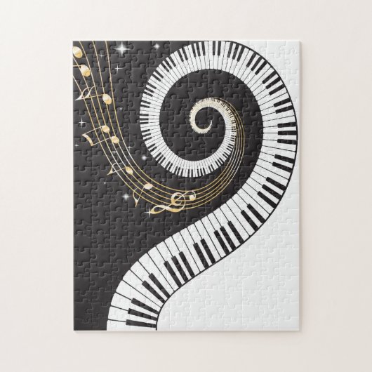 Klavierschlüssel Puzzle (Vertikal)