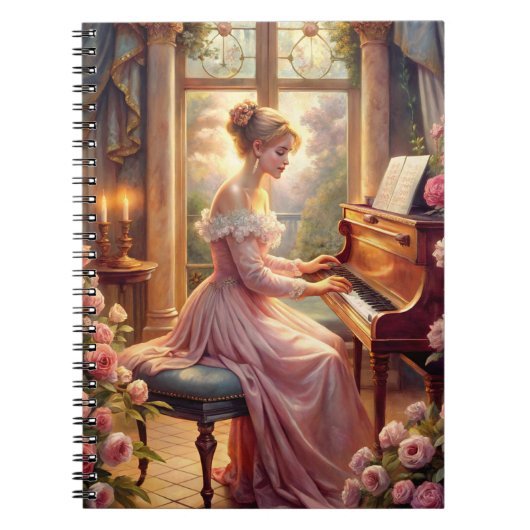 Klavierspielen Notizblock (Vorderseite)