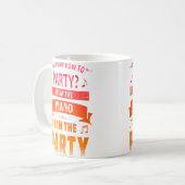 Klavierspieler Kaffeetasse (Vorderseite Links)