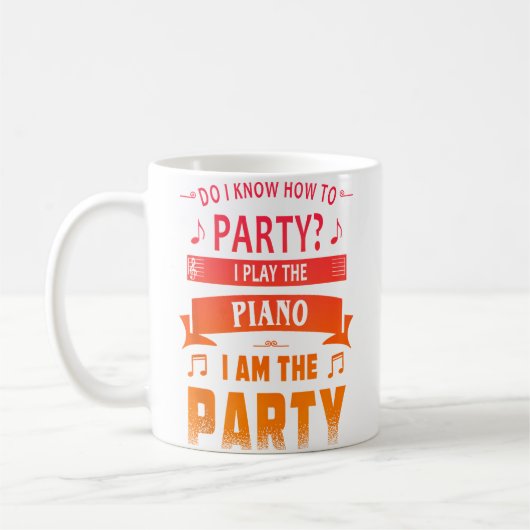 Klavierspieler Kaffeetasse (Links)