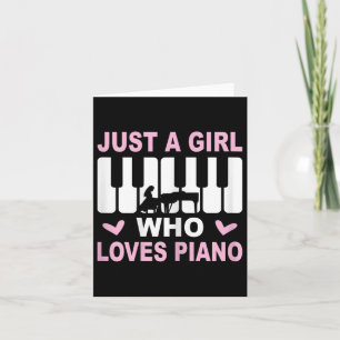 Klavierspieler Klavier Mädchen Pianistin Frau Karte