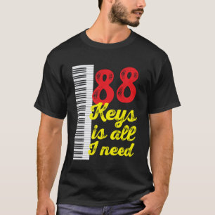 Klavierspieler Lehrer Pianist Musiker 88 Tasten Ge T-Shirt