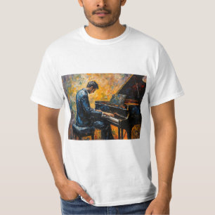 Klavierspieler - Ölmalerei T-Shirt