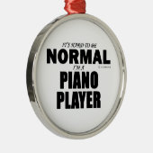 Klavierspieler Silbernes Ornament (Rechts)