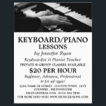Klavierspieler, Tastatur, Klavierunterricht Flyer<br><div class="desc">Piano-Player,  Keyboard,  Piano-Lektionen Werbe-Flyer durch den Business Card Store.</div>