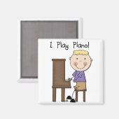 Klavierspieler Tshirts und Geschenke Magnet (Vorderseite/Rückseite)