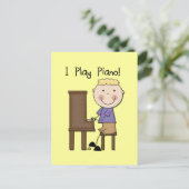 Klavierspieler Tshirts und Geschenke Postkarte (Stehend Vorderseite)