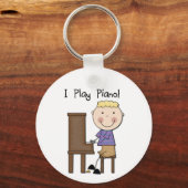 Klavierspieler Tshirts und Geschenke Schlüsselanhänger (Vorderseite)