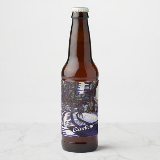 Klavierstühlen Bierflaschenetikett (Vorderseite)