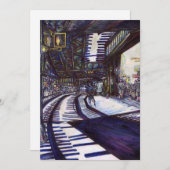 Klavierstühlen Feiertagskarte (Vorne/Hinten)