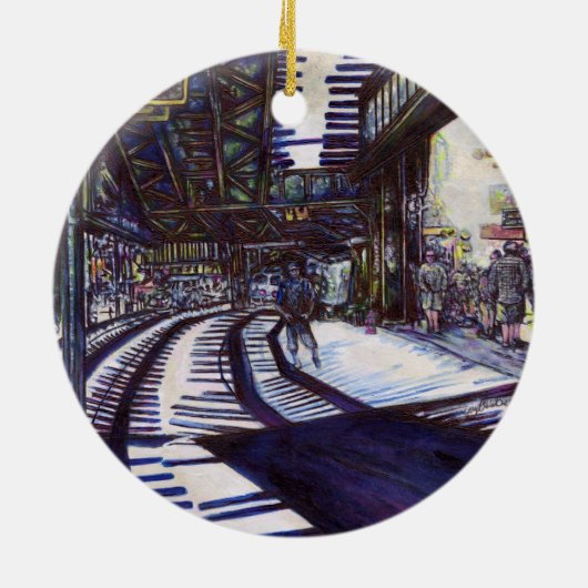 Klavierstühlen Keramik Ornament (Hinten)