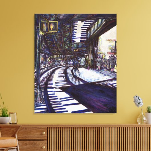 Klavierstühlen Leinwanddruck (Insitu (Wohnzimmer))