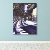 Klavierstühlen Leinwanddruck (Insitu (Holzboden))