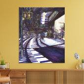 Klavierstühlen Leinwanddruck (Insitu (Wohnzimmer))