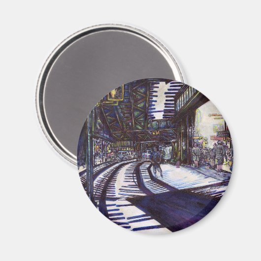 Klavierstühlen Magnet (Vorderseite/Rückseite)