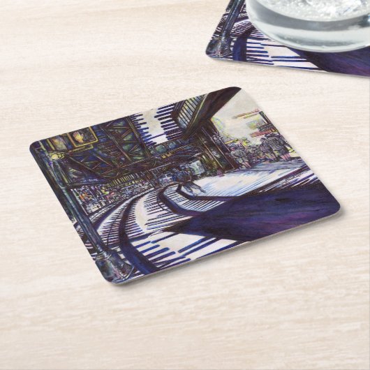 Klavierstühlen Rechteckiger Pappuntersetzer (angewinkelt)