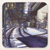 Klavierstühlen Rechteckiger Pappuntersetzer (Vorderseite)