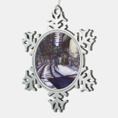 Klavierstühlen Schneeflocken Zinn-Ornament (Rechts)