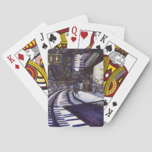 Klavierstühlen Spielkarten