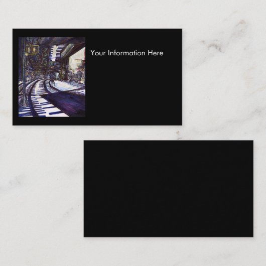 Klavierstühlen Visitenkarte (Vorne/Hinten)