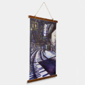 Klavierstühlen Wandteppich Mit Holzrahmen (Gewinkelt)