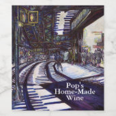 Klavierstühlen Weinetikett (Einzelnes Label)