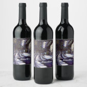 Klavierstühlen Weinetikett (Flaschen)