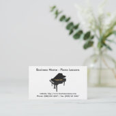 Klavierstunde-Visitenkarte: Modell des Klavier-3D Visitenkarte (Stehend Vorderseite)