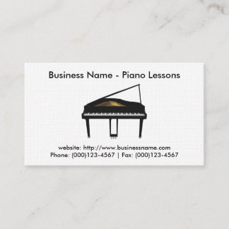 Klavierstunde-Visitenkarte: Modell des Klavier-3D Visitenkarte