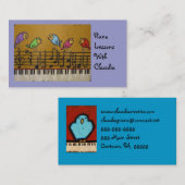 Klavierstunde-Visitenkarte Visitenkarte (Vorne/Hinten)