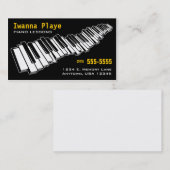 Klavierstunde-Visitenkarte Visitenkarte (Vorne/Hinten)