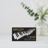 Klavierstunde-Visitenkarte Visitenkarte (Stehend Vorderseite)
