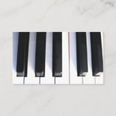 Klavierstunde-Visitenkarten Visitenkarte (Rückseite)