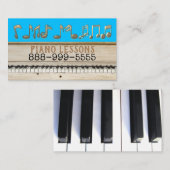 Klavierstunde-Visitenkarten Visitenkarte (Vorne/Hinten)