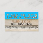 Klavierstunde-Visitenkarten Visitenkarte (Vorderseite)