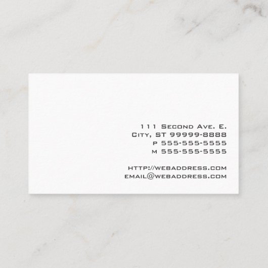 Klavierstunden Texturblick Visitenkarte (Rückseite)