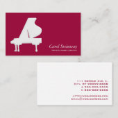 Klavierstunden Visitenkarte (Vorne/Hinten)