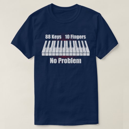 Klaviertastatur1 T-Shirt (Design vorne)