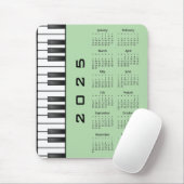 Klaviertastatur 2025 Kalender Mousepad (Mit Mouse)