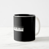 Klaviertastatur 24 Tasten Zweifarbige Tasse (VorderseiteRechts)