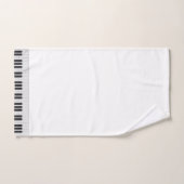 Klaviertastatur Badhandtuch Set (Handtuch)