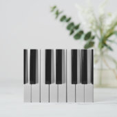 Klaviertastatur Benutzerdefinierte Postkarte (Stehend Vorderseite)