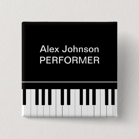 Klaviertastatur Button (Vorderseite)